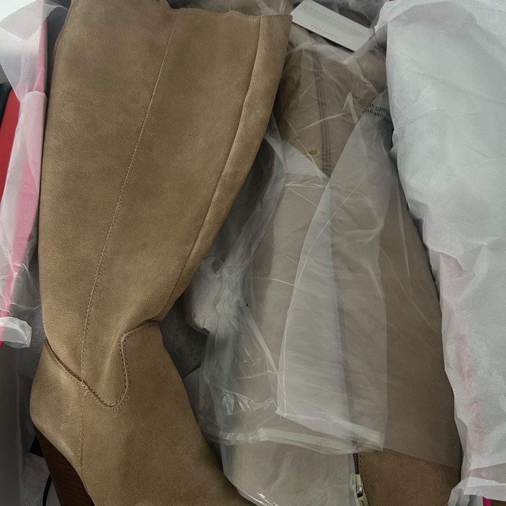 Vince Camuto Tan Over the Knee Boots - Picture 2 of 5